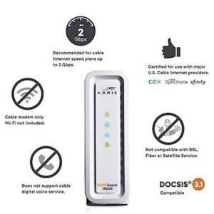 ARRIS SURFboard SB8200 DOCSIS 3.1 Gigabit Cable Modem